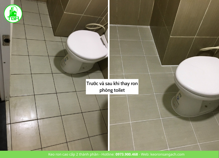 Thay ron phòng toilet 